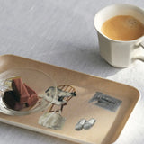 Living With Cats Linen Tray