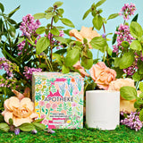 Holy Basil and Rosewater 2-Wick Concrete Candle