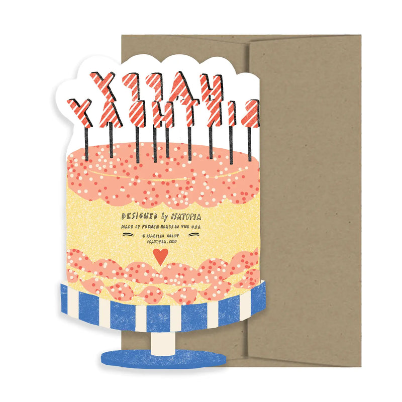 Bday Cake Die-Cut Card