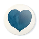 Navy Heart Pocket Mirror
