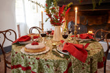 Baies de Houx Red & Green Tablecloth