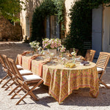 Damaris Pink & Mustard Tablecloth