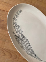 Lily of the Valley Oval Platter