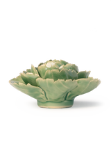 Jade Green English Rose Ceramic Flowers - Nature Decor