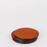 S/4 Leather Coasters