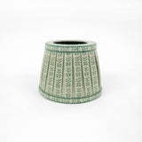 Floral Green Stripe Lampshade Cover