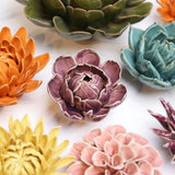 Peony Purple Wall Sconce Gift Box Ceramic Flower
