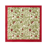S/4 Baies de Houx Red & Green Napkins