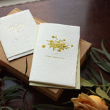 Season's Greetings Wreath Sculpture Letterpress Card