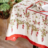 Gooseberry Red & Green | French Tablecloths