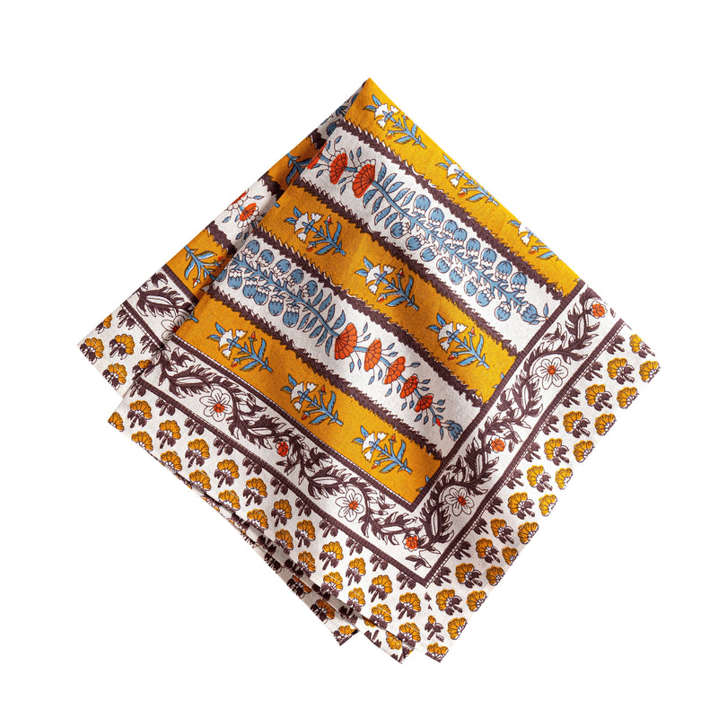 S/4 Avignon Napkins Dijon & Blue