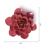 Blush Pink Begonia Ceramic Flowers - Rustic Flower Gifts