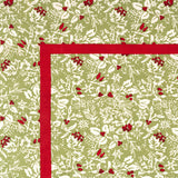 Baies de Houx Red & Green Tablecloth