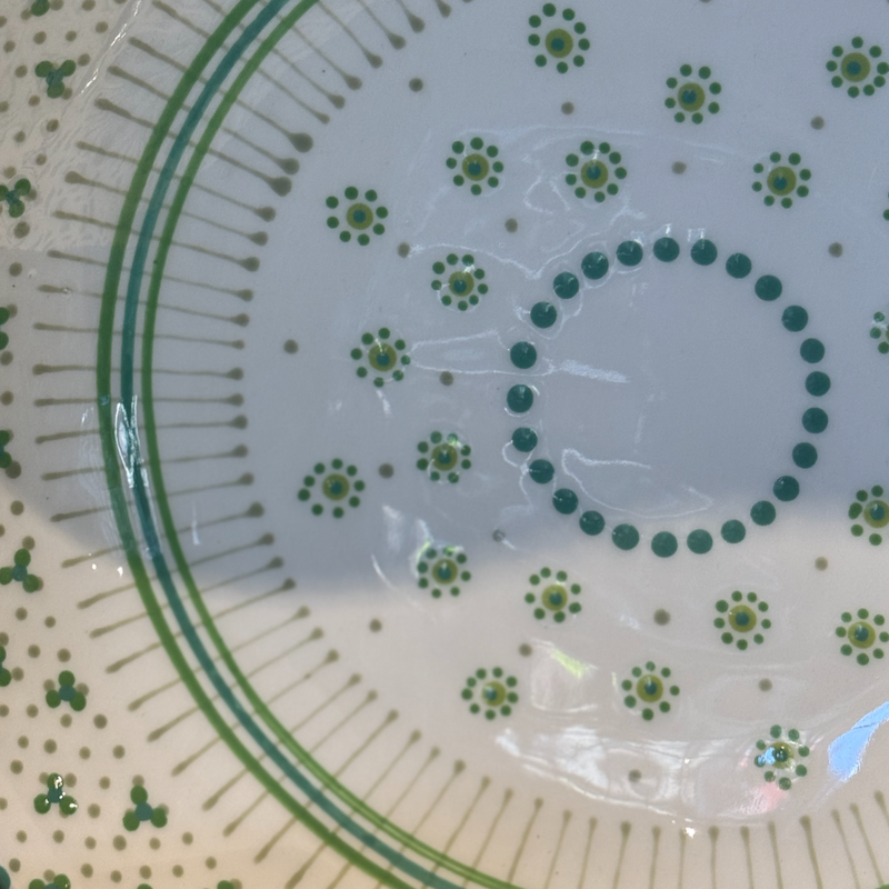 Green Round Fruit Bowl