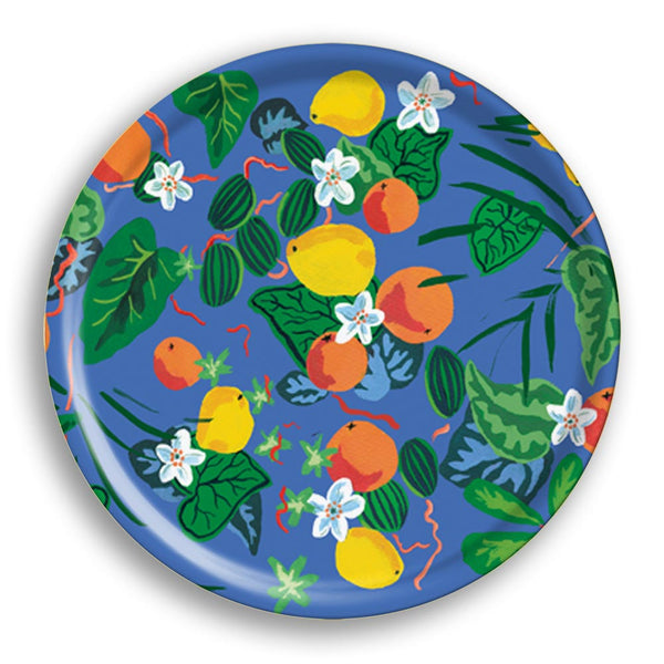 Oranges & Lemons Round Tray