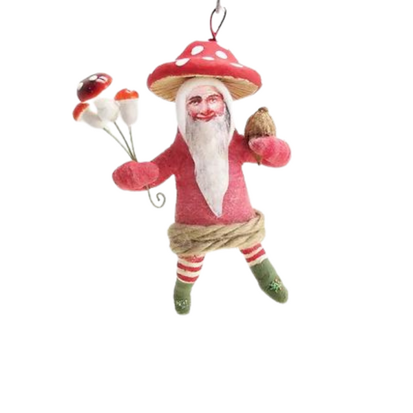 Mushroom Gnome Ornament