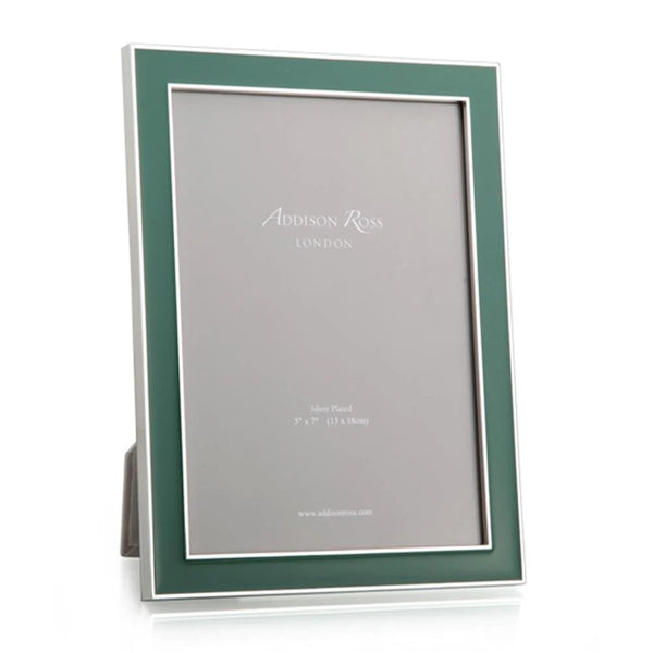 4 x 6 Emerald Fern Enamel & Gold Frame