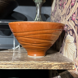 Orange Ramen Bowl, Large Swirls