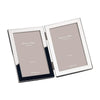 4 x 6 Square Corner Silver Double Photo Frame
