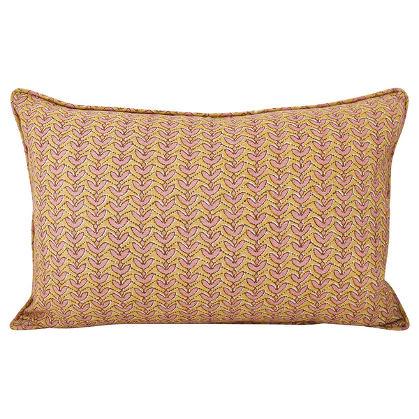 Aswan Golden Linen Pillow