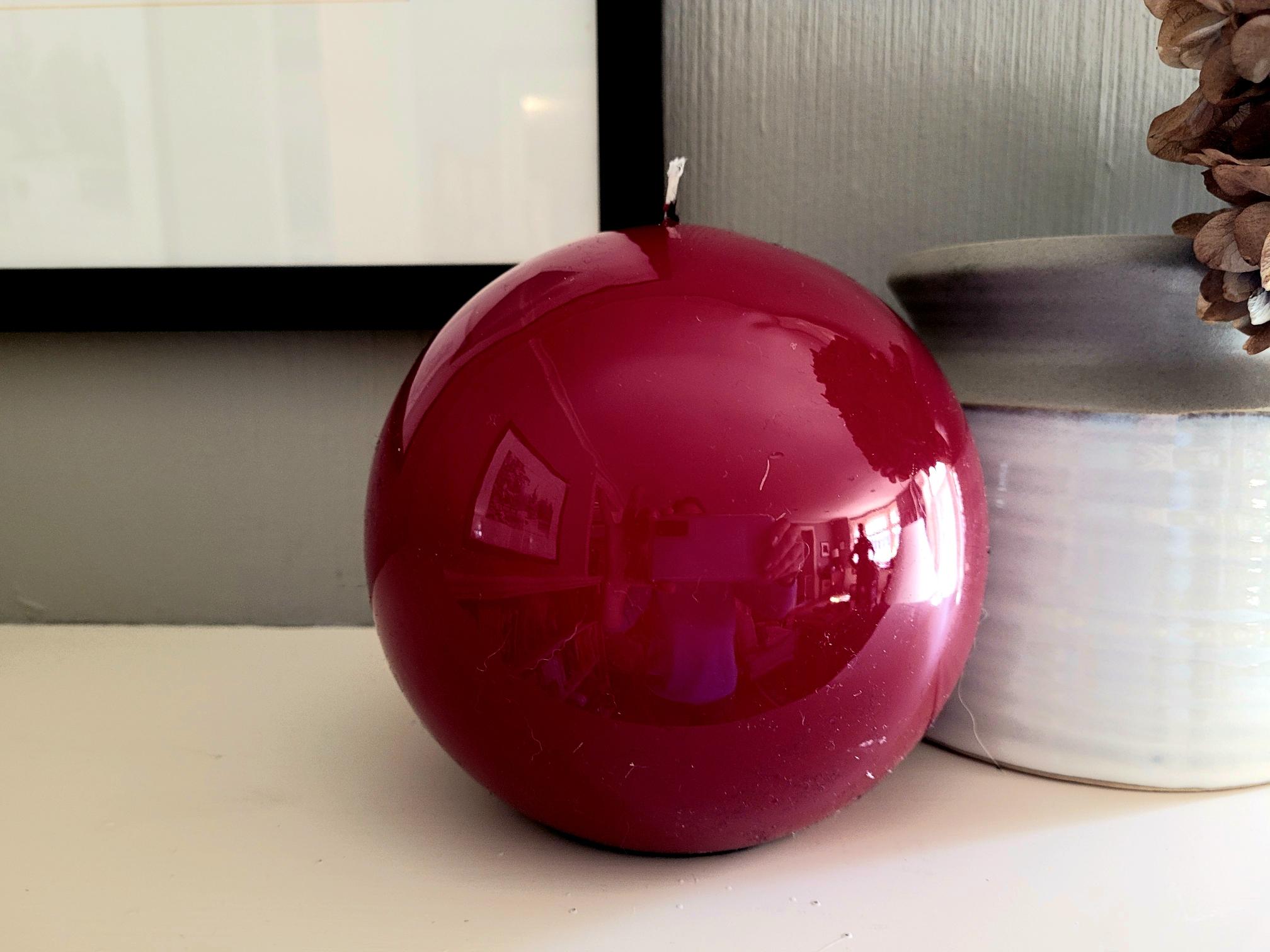 Bordeaux Large Sphere Meloria Candle Stewart House