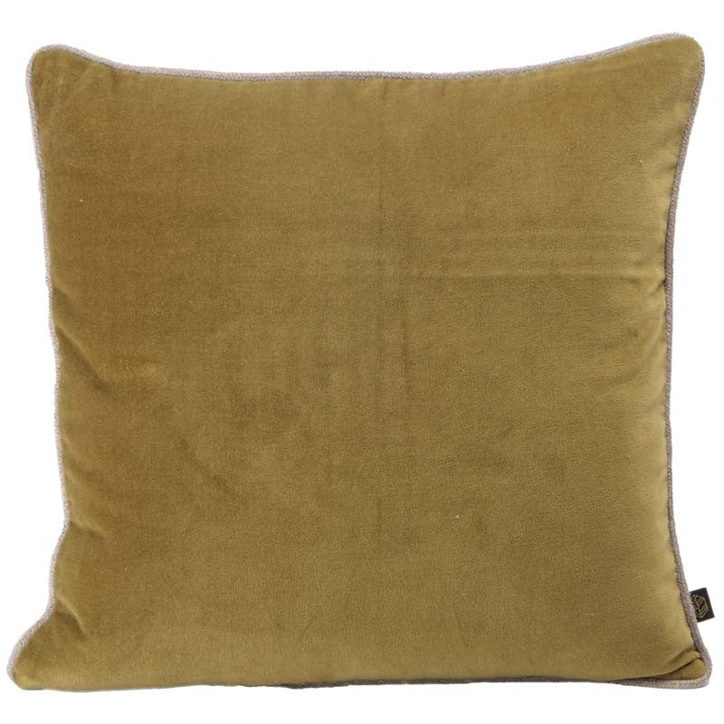 Khaki New Delhi Velvet Pillow