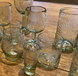 Etched Old-Fashioned Glass
