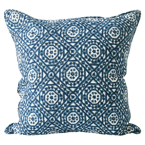 Jaisalmer Denim Linen Pillow