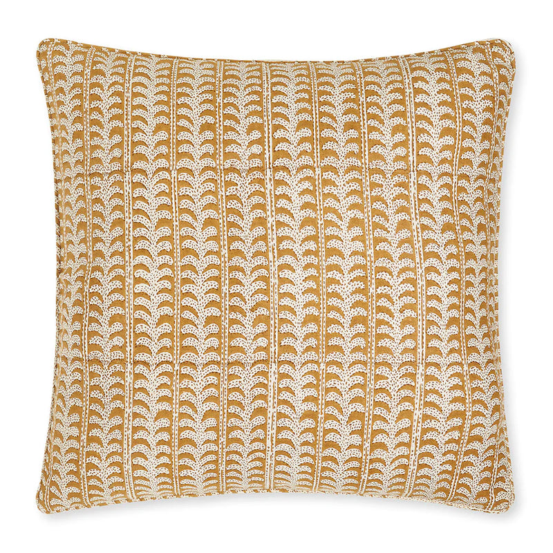 Luxor Saffron Linen Pillow