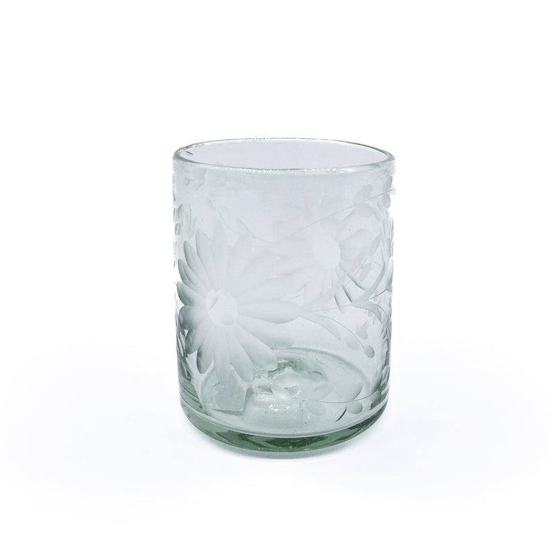 Etched Old-Fashioned Glass