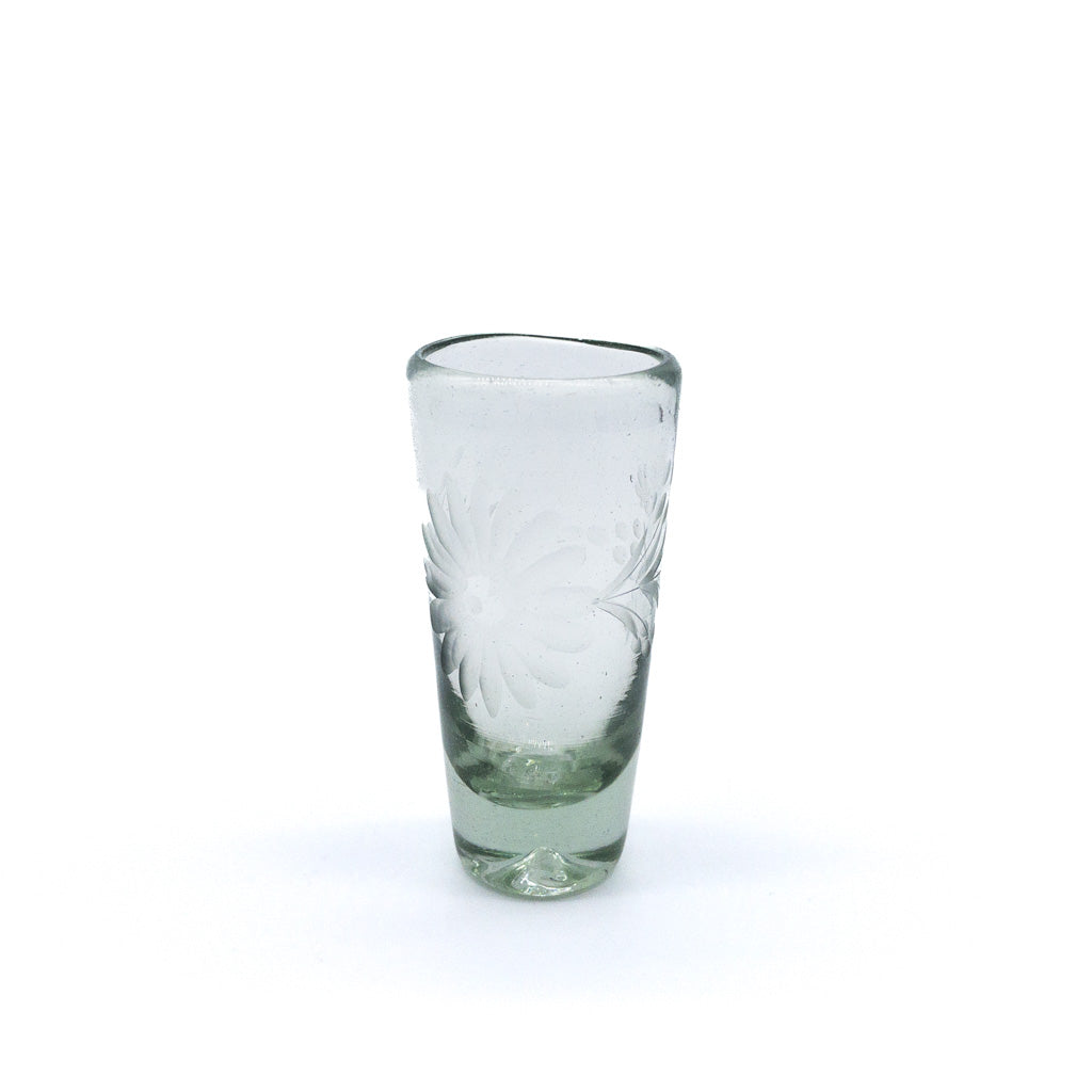 Rose Ann Hall Etched Shot Glass